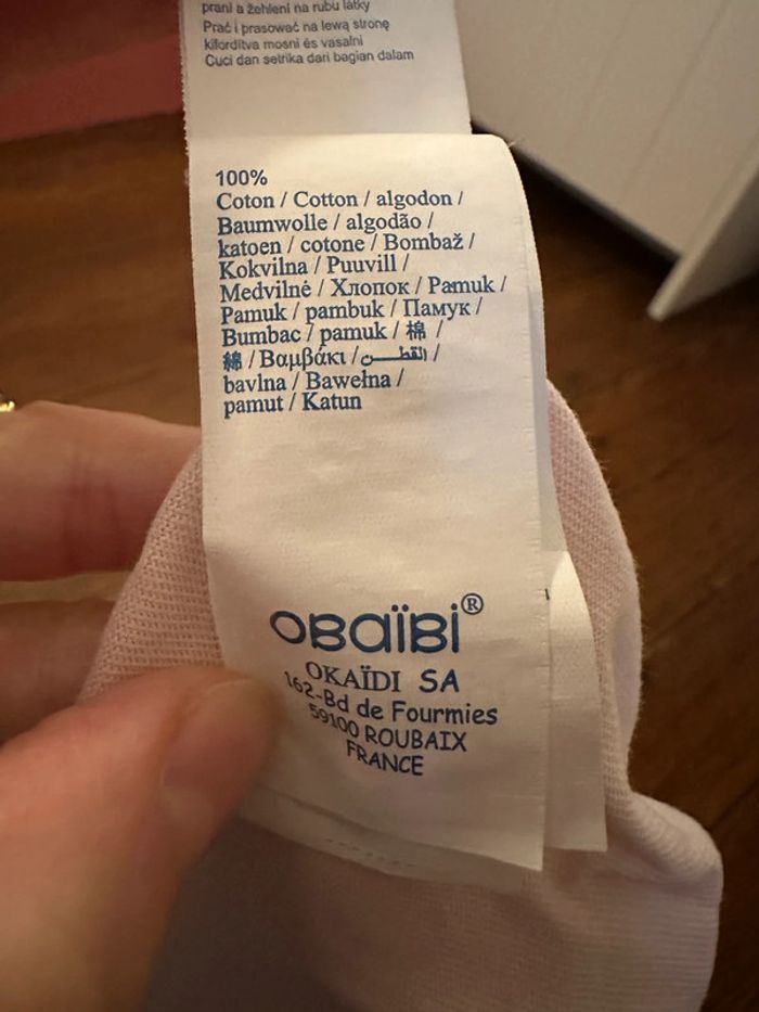 Barboteuse Obaïbi rose naissance - photo numéro 5