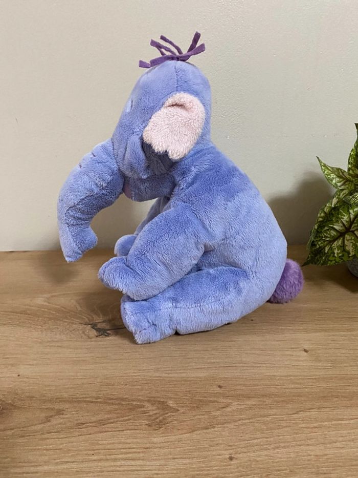Doudou peluche éléphant violet lumpy Disney nicotoy - photo numéro 2