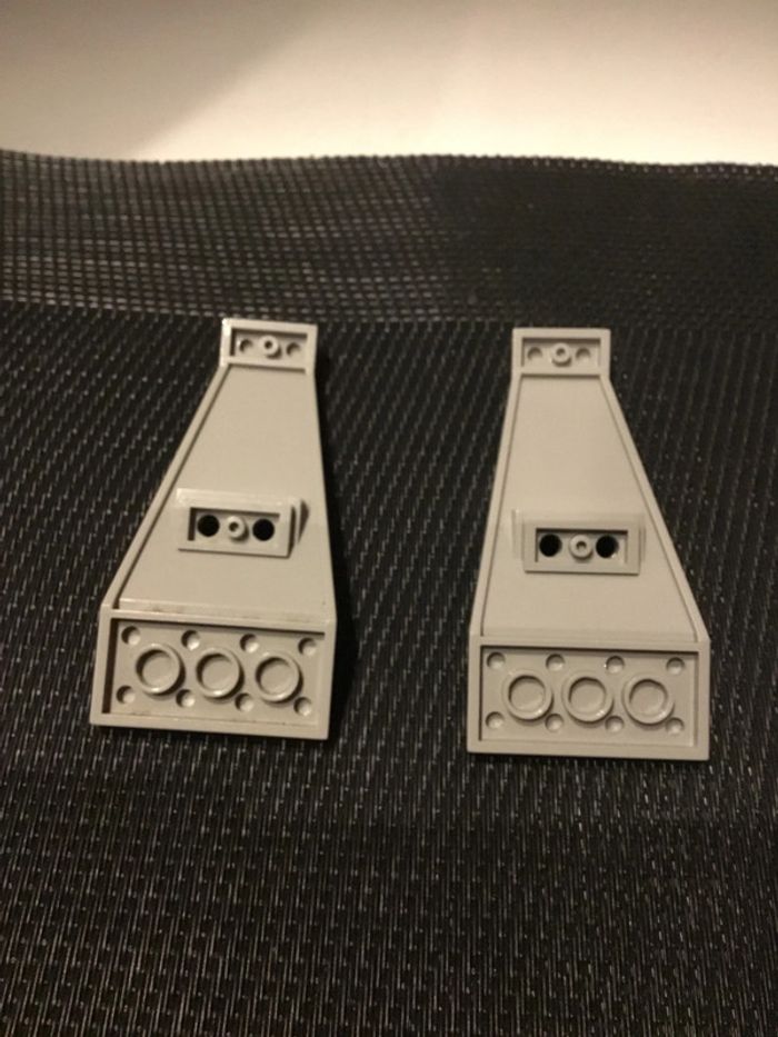Lego Espace lot 2 ailes vaisseau pièces de rechange 6836 6915 gris clair - photo numéro 3