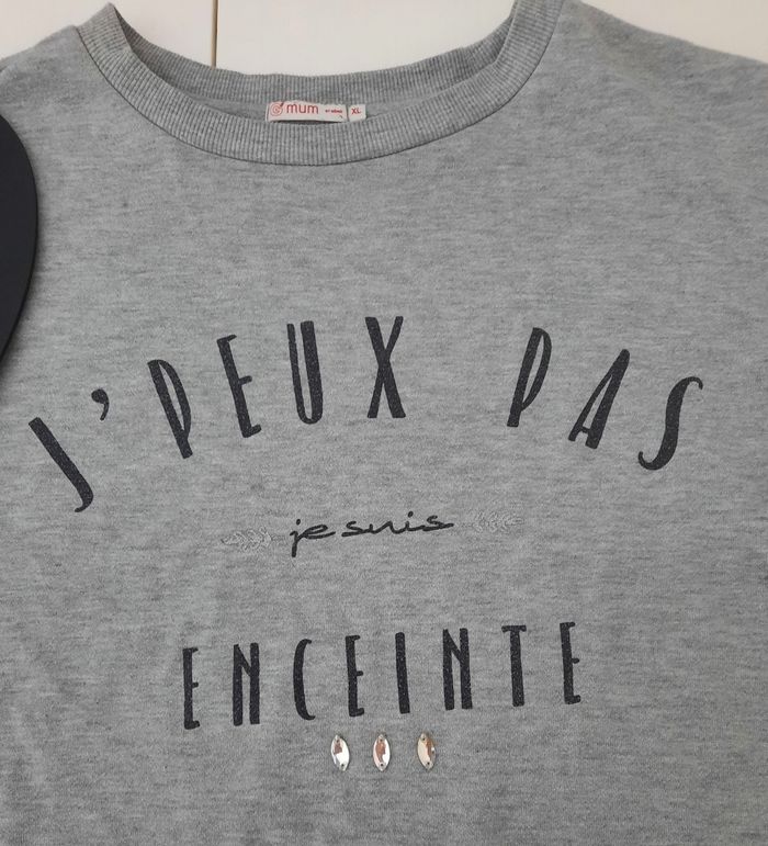 Sweat GROSSESSE taille XL - photo numéro 3