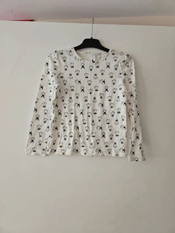 Tee-shirt manche longue chatons 8 ans