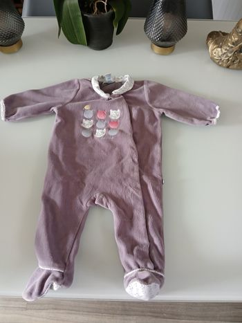 PYJAMAS VELOUR VIOLET OBAIBI