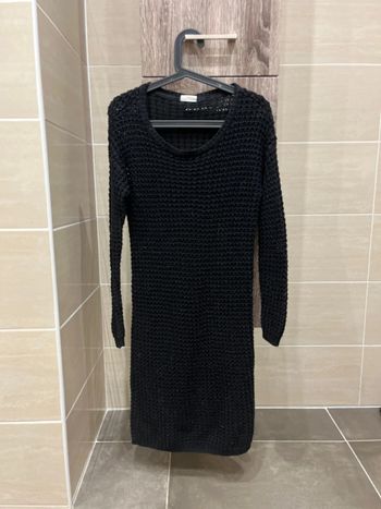 Robe pull noir, maille, bien épais, hiver taille S