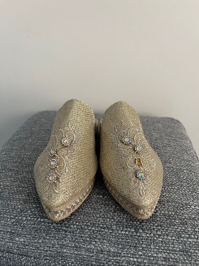 Babouches Dorées Pour Filles Taille 27 - photo numéro 3