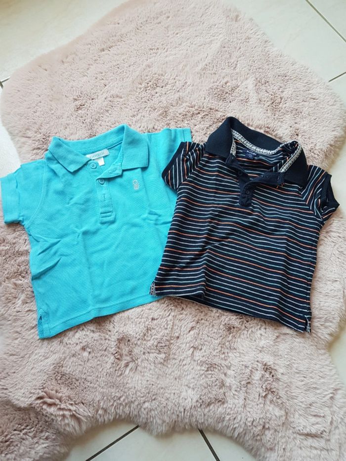 Lot de 2 polos garçon 12 mois