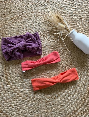 Bandeaux fille avec noeuds