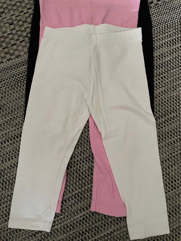 Lot 4 leggings Fille -18M- - photo numéro 4