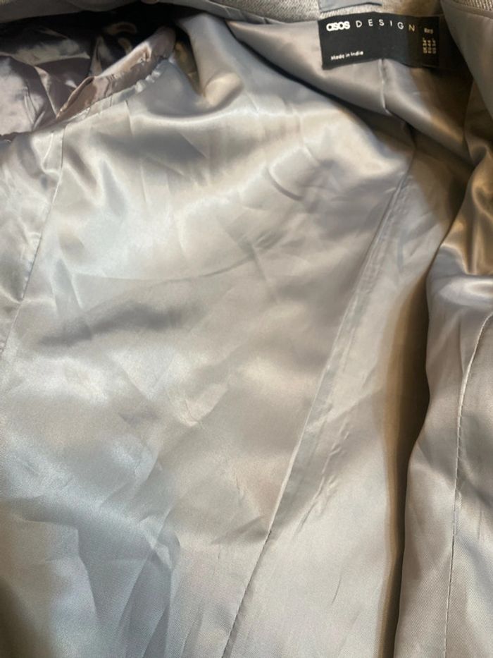 Blazer ajusté gris Asos Design taille 44 neuf - n27m - photo numéro 7