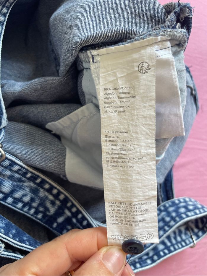 Salopette grossesse short à franges - photo numéro 5