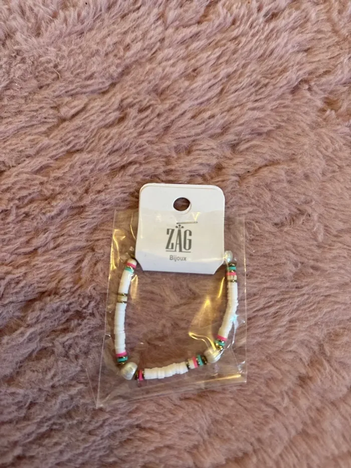 Bracelet blanc a perle Zag neuf femme