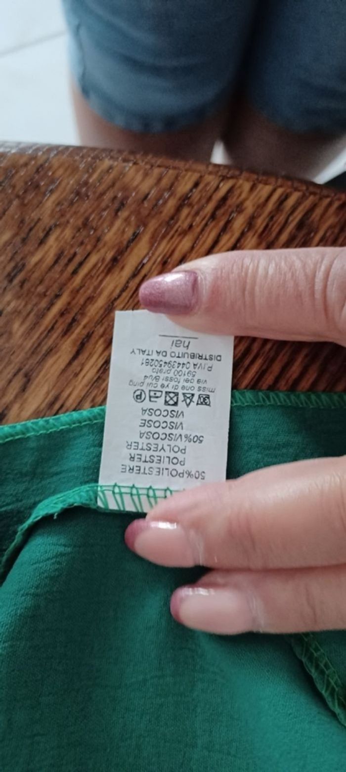 Très jolie blouse manches longues avec des fleurs femme T U - photo numéro 8