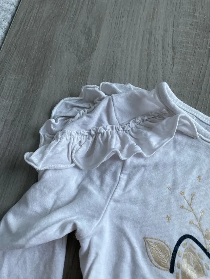 T-shirt manches longues blanc orchestra 3 ans - photo numéro 3