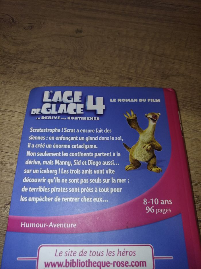 L'âge de glace 4 la dérive des continents bibliothèque rose - photo numéro 2