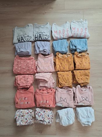Lot 12 pyjamas hiver 4A