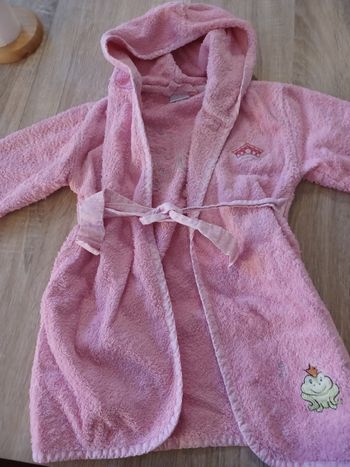 Peignoir 2 ans carré  blanc