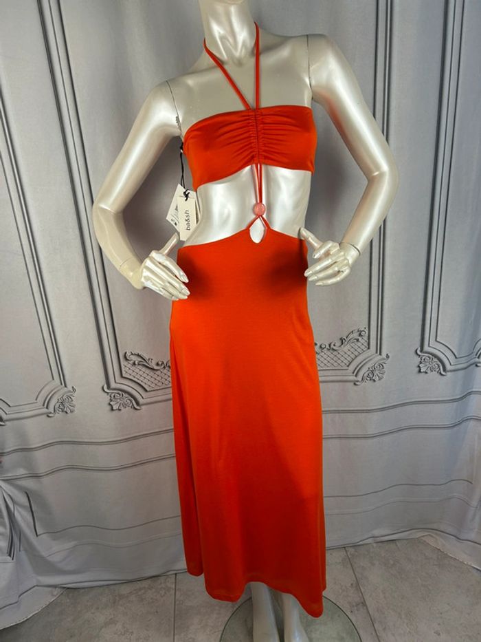Robe d’été Ba&sh orange T1 / S neuve