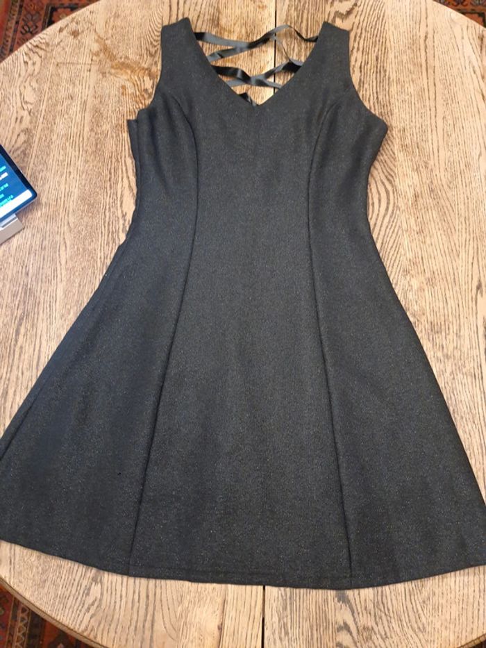 Jolie Robe noir brillant Sophyline taille M - photo numéro 8