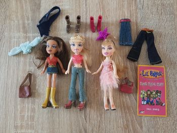 Lil' Bratz, lot de 3 poupées et accessoires