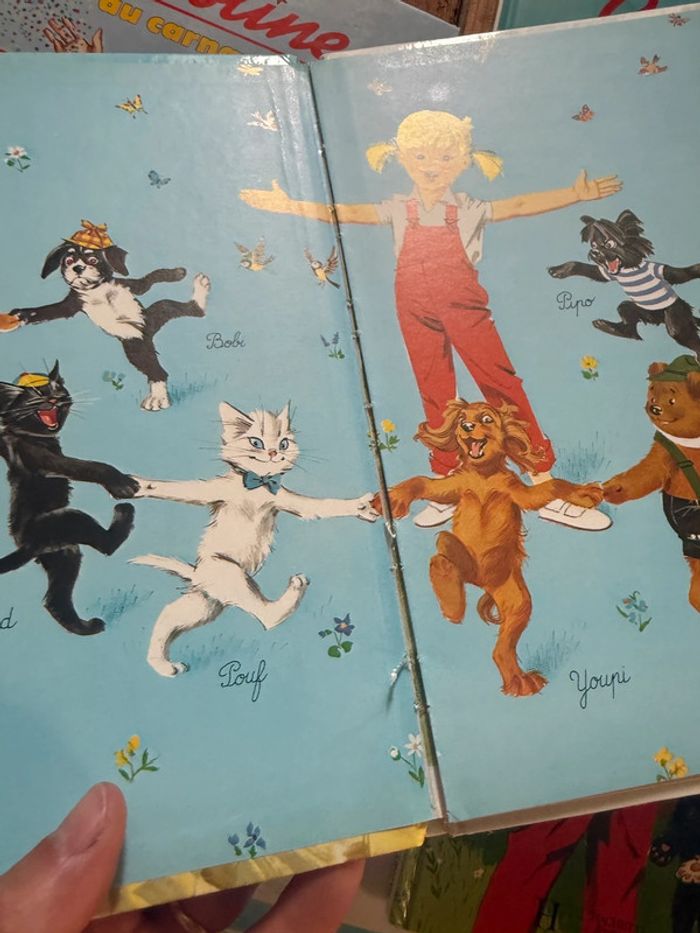 État satisfaisant moyen lot de 11 livres albums Caroline vintage Pierre Probst - photo numéro 10