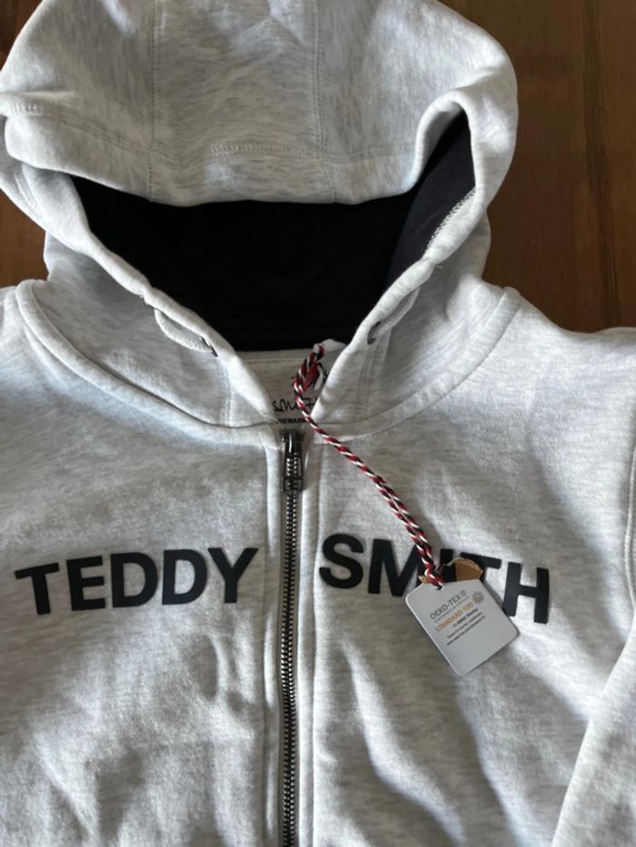 Sweat-shirt zippé marque teddy smith 14 ans garçon - photo numéro 3