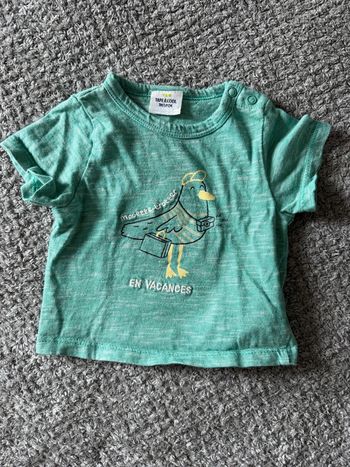 T-shirt manche courte imprimer (3mois)