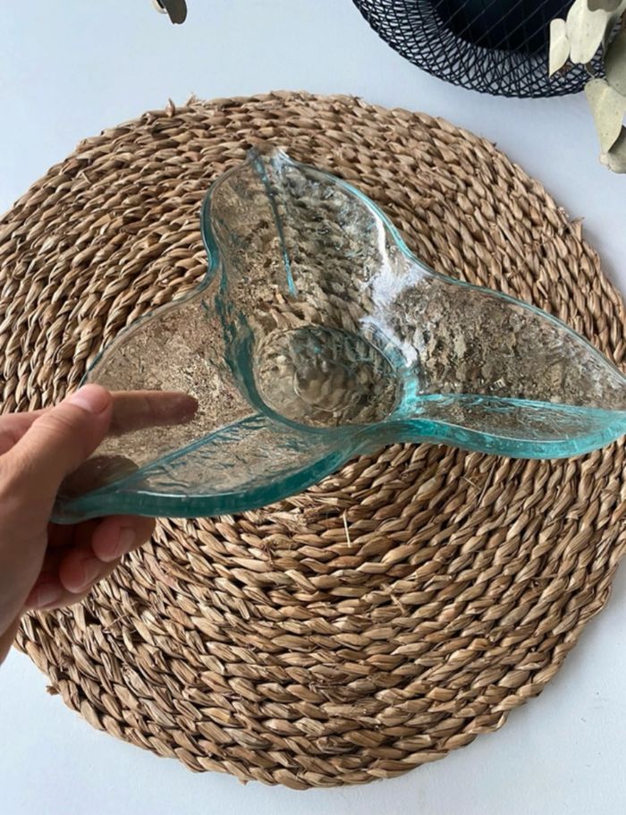 Assiette présentation en verre etoile - photo numéro 2