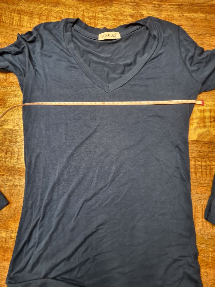 Blouse bleu marine taille 38 - photo numéro 3