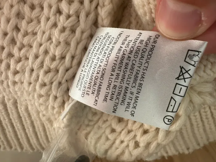 Cardigan torsadé beige taille M – Style cosy et élégant - photo numéro 11