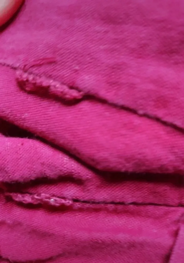 Robe bordeaux fuschia style lin - photo numéro 6