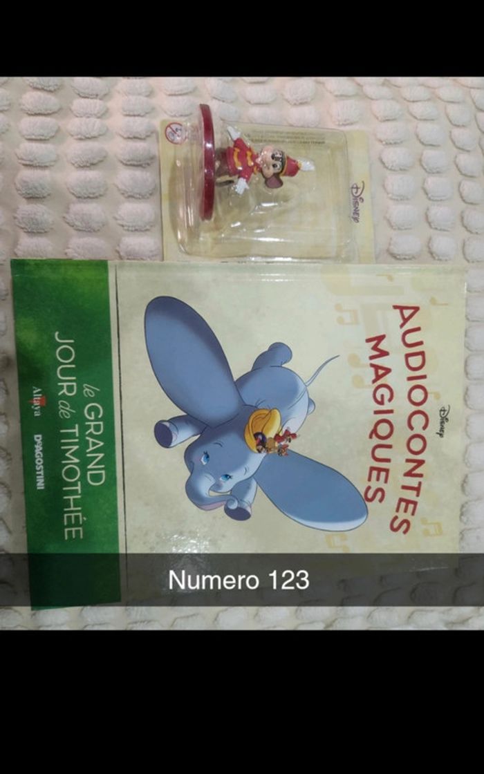 123ēme audioconte magique collection altaya deagostini livre et figurine disney audio conte