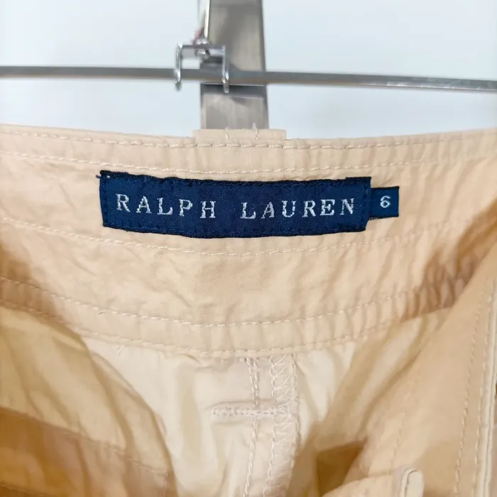 Pantalon cargo beige Ralph Lauren 100% coton - Taille 6 - Style utilitaire avec poches A593 - photo numéro 9