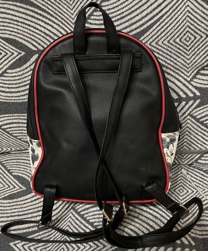 Sac à dos cuir fille femme avec personnages Mickey&minnie - photo numéro 2