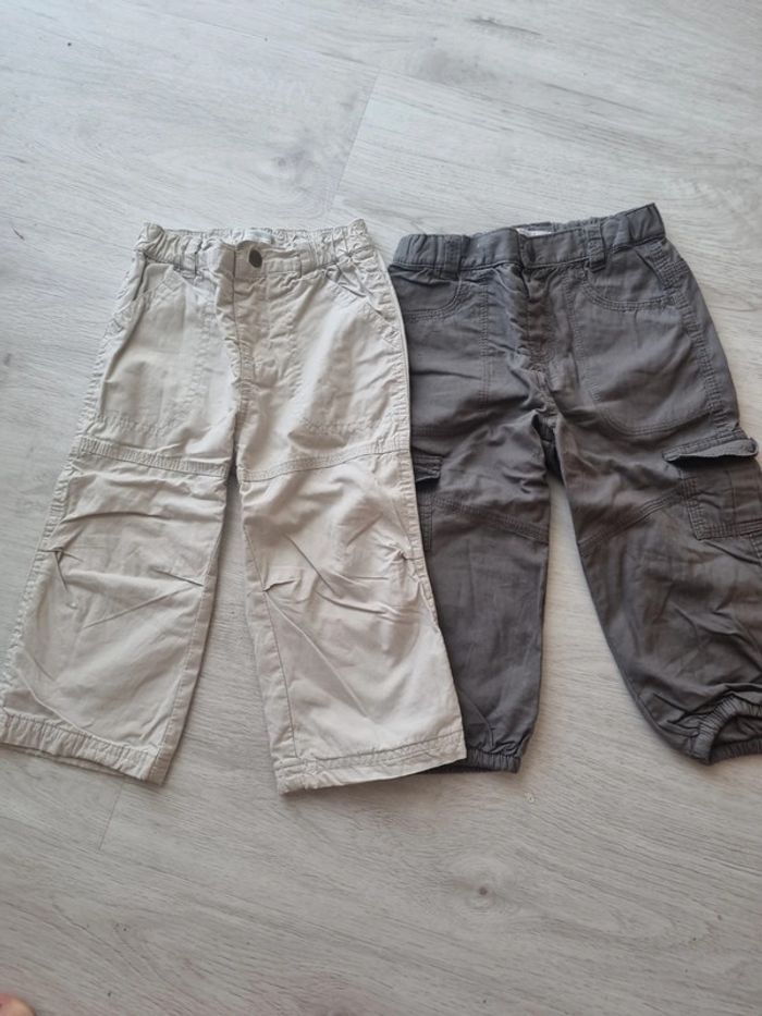 Lot 2 pantalons doublés
