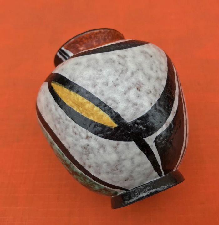 Années 1950 Vase Milano dans le style Ruscha Décor géométrique - photo numéro 6