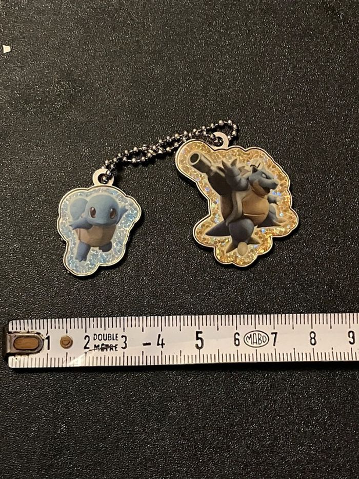 Charm Accessoire Porte clés Pokémon - Carapuce et Tortank (Squirtle Blastoise) - photo numéro 4