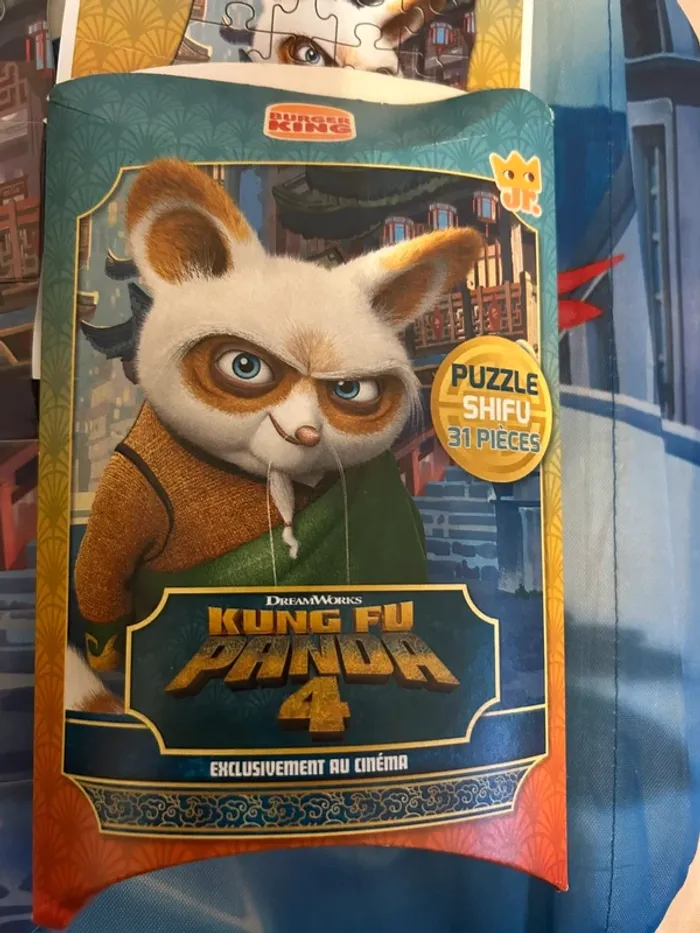 Puzzle king fu panda 4 Burger King - photo numéro 2