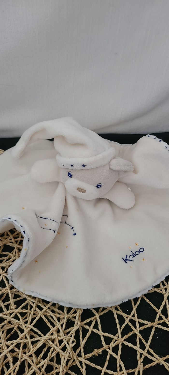 Ours KALOO Petite Etoile rond plat blanc - photo numéro 2