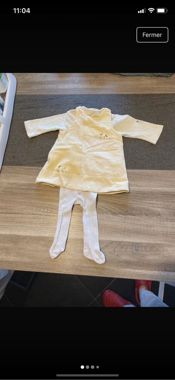 Ensemble automne hiver fille Natalys taille 3 mois