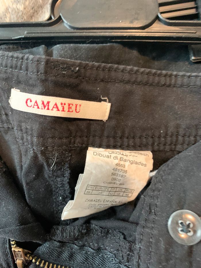 Jupe noire toile camaïeu taille 38 - photo numéro 3
