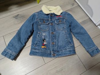 Veste en jeans polaire mickey Disney 4 ans