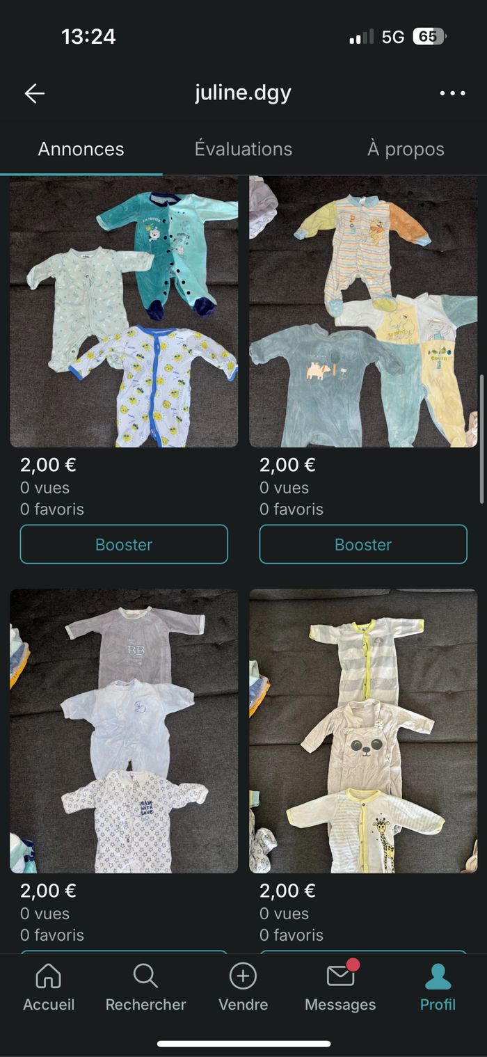 Lot vêtement bébé garçon 1 mois - photo numéro 4