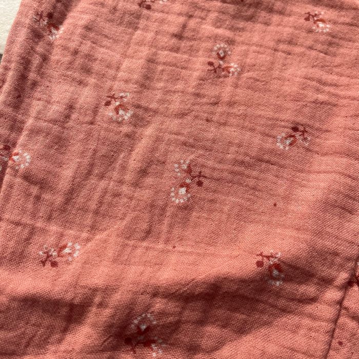Pantalon fluide rose à fleurs blanches - photo numéro 2