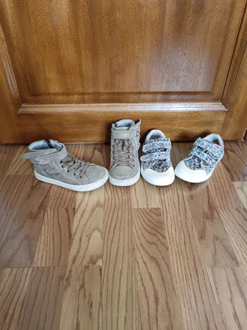 Lot 29 Vertbaudet boots cuir et baskets