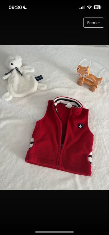 Polaire sans manches 6 mois