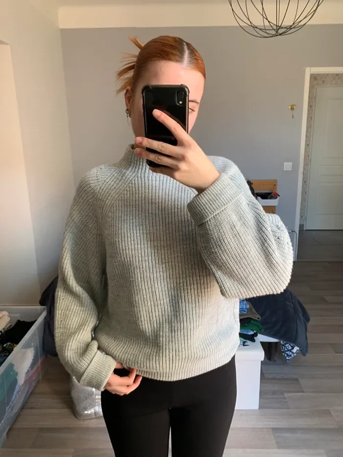 Pull d’hiver gris
