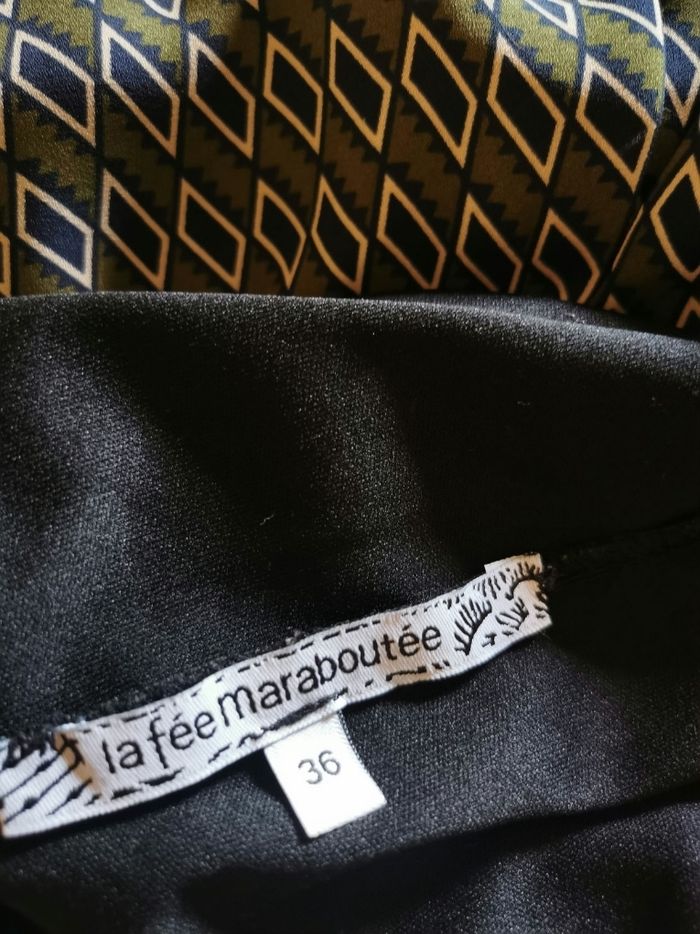 Robe imprimé losanges La Fée Maraboutée T36 - photo numéro 7