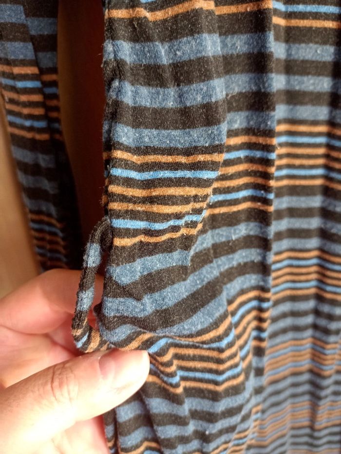 Robe femme manches longues rayée taille L - photo numéro 3