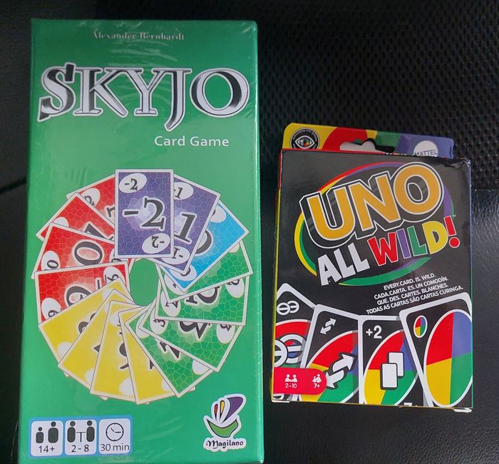 Skyjo et uno all Wild