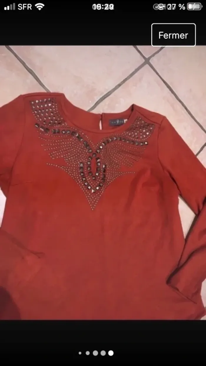 Superbe pull en 40 tout doux en excellent état de chez Vango - photo numéro 7