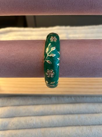 Bracelet jonc vert 